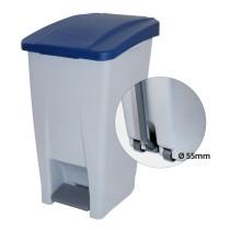 Pedal bin Blue Grey 60 L (50 x 41 x 67 cm)