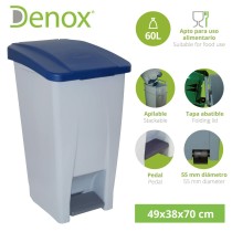 Pedal bin Blue Grey 60 L (50 x 41 x 67 cm)