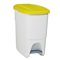 Cestino a pedale Bianco 25 L (39,3 x 27 x 42 cm)