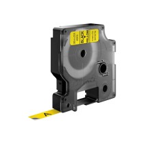 Cinta laminada para máquinas rotuladoras Dymo D1 40918 LabelManager™ Preto Amarelo 9 mm (5 Unidades)