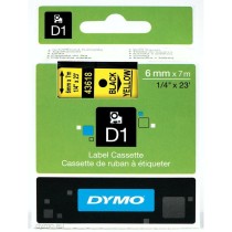 Laminiertes Klebeband zur Kennzeichnung von Maschinen Dymo D1 43618 LabelManager™ Gelb 6 mm (5 Stück)