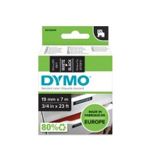 Laminiertes Klebeband zur Kennzeichnung von Maschinen Dymo D1 45811 LabelManager™ Schwarz Weiß 19 mm (5 Stück)