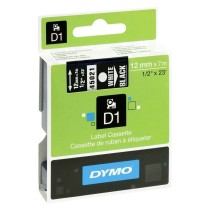Laminated Tape for Labelling Machines Dymo D1 45021 LabelManager™ White 12 mm Black (5 Units)
