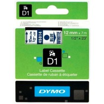 Nastro Laminato per Etichettatrici Dymo D1 45014 LabelManager™ Azzurro Bianco 12 mm Nero (5 Unità)