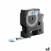 Nastro Laminato per Etichettatrici Dymo D1 45800 LabelManager™ Nero Trasparente 19 mm (5 Unità)