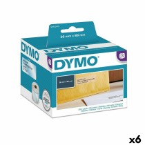 Etikettenrolle Dymo 89 x 36 mm LabelWriter™ Durchsichtig (6 Stück)