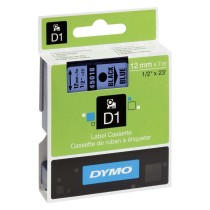Laminated Tape for Labelling Machines Dymo D1 45016 LabelManager™ Blue 12 mm Black (5 Units)