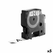 Laminiertes Klebeband zur Kennzeichnung von Maschinen Dymo D1 45803 LabelManager™ Schwarz Weiß 19 mm (5 Stück)