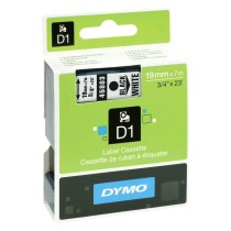 Nastro Laminato per Etichettatrici Dymo D1 45803 LabelManager™ Nero Bianco 19 mm (5 Unità)