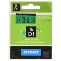 Cinta laminada para máquinas rotuladoras Dymo D1 45019 12 mm LabelManager™ Verde Preto (5 Unidades)