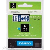 Nastro Laminato per Etichettatrici Dymo D1 45804 LabelManager™ Azzurro Bianco 19 mm (5 Unità)