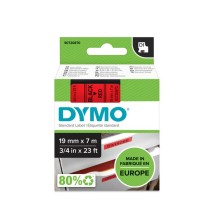 Laminated Tape for Labelling Machines Dymo D1 45807 LabelManager™ Red Black 19 mm (5 Units)