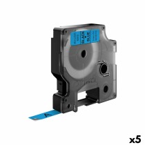 Nastro Laminato per Etichettatrici Dymo D1 40916 LabelManager™ Nero Azzurro 9 mm (5 Unità)