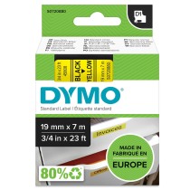 Laminated Tape for Labelling Machines Dymo D1-19 45808 LabelManager™ Black Yellow (5 Units)