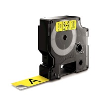 Cinta laminada para máquinas rotuladoras Dymo D1-19 45808 LabelManager™ Preto Amarelo (5 Unidades)