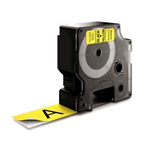 Nastro Laminato per Etichettatrici Dymo D1 53718 24 mm LabelManager™ Nero Giallo (5 Unità)