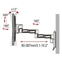 TVHalterungHaegerTripleTilt&SWIVEL17"-37"