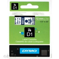 Laminated Tape for Labelling Machines Dymo D1 45011 LabelManager™ Blue Transparent 12 mm (5 Units)