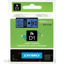 Nastro Laminato per Etichettatrici Dymo D1 45806 LabelManager™ Nero Azzurro 19 mm (5 Unità)