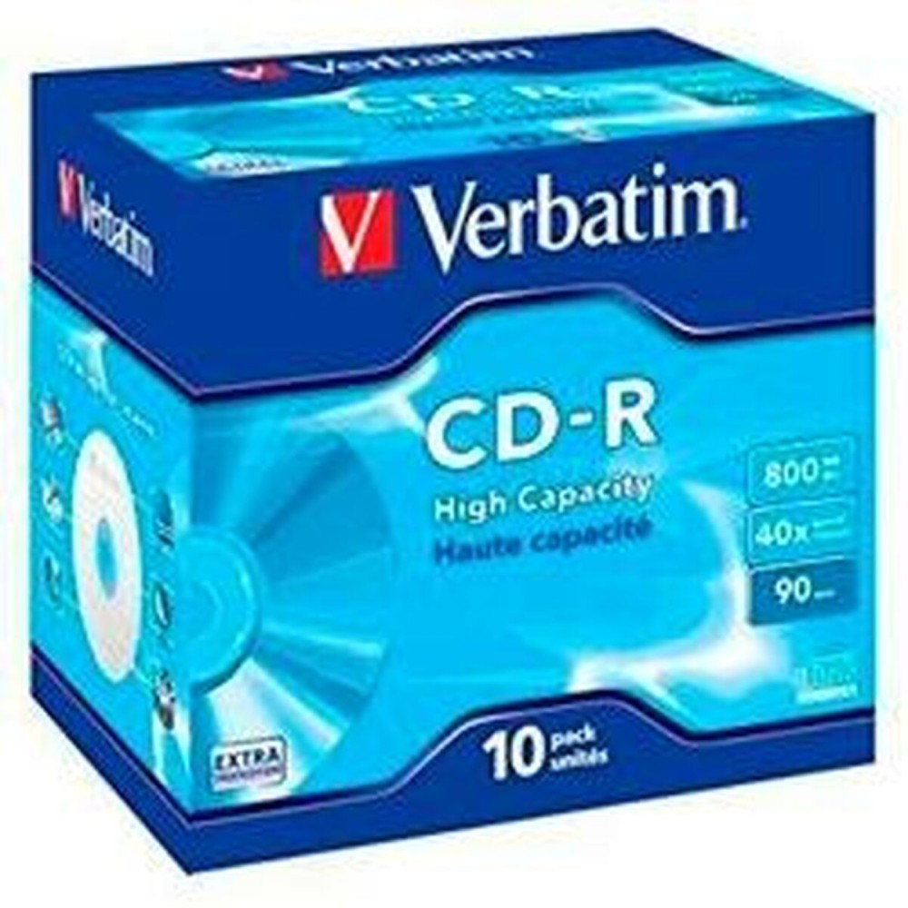 CD-R Verbatim High Capacity 10 Unidades 40x 800 MB