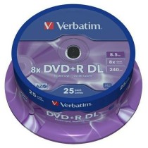 DVD-R Verbatim    25 Unidades 8,5 GB 8x