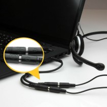 AdaptadorÁudioJackStartechMUYHSMFFPreto0,2m