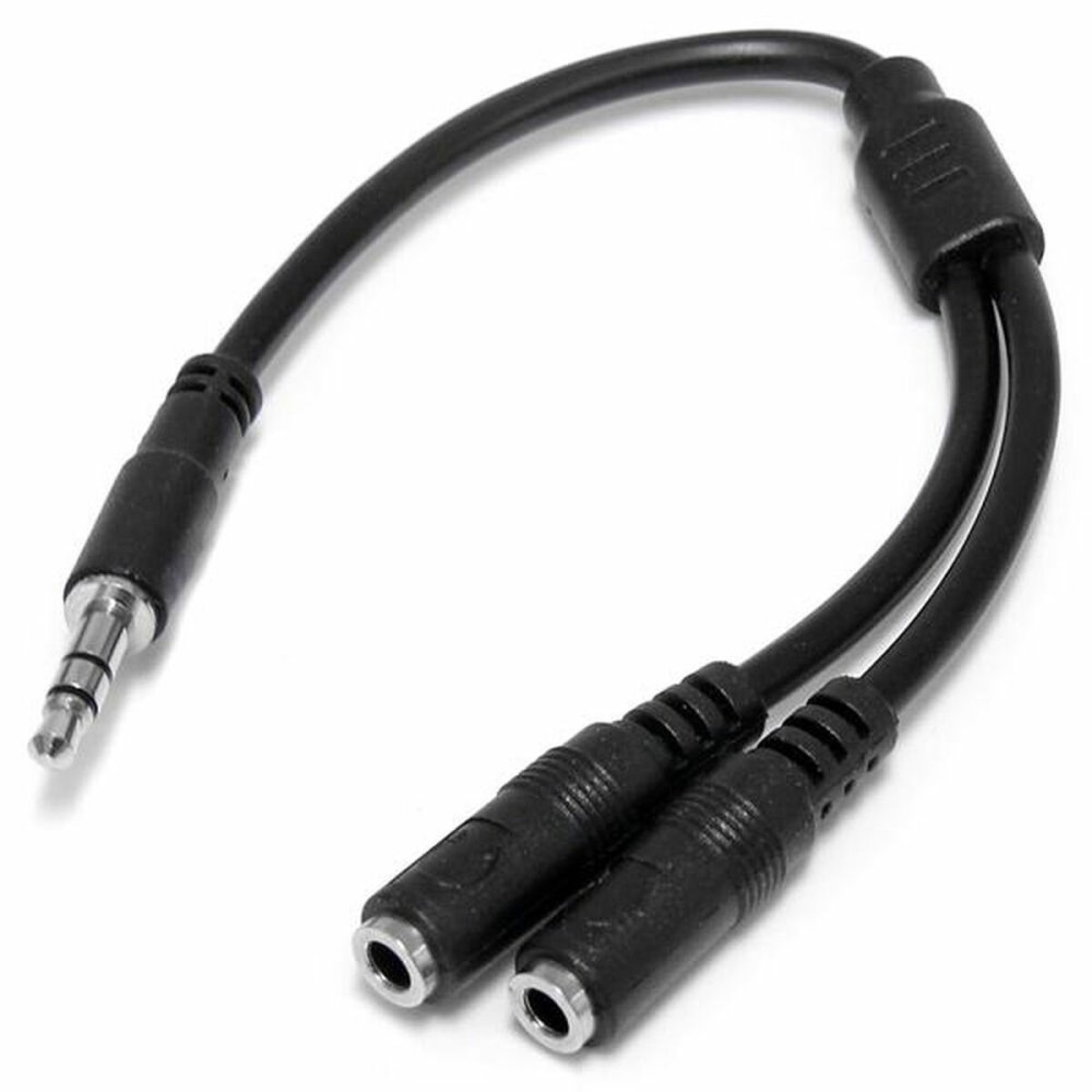 AdaptadorÁudioJackStartechMUY1MFFSPreto0,2m