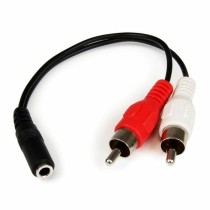 AudioJack(3.5mm)to2RCACableStartechMUFMRCABlack0,15m