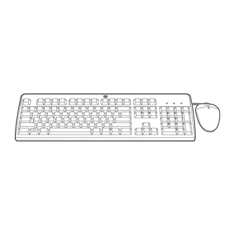 TastaturmitMausHPE631348-B21SchwarzSpanischQwertySpanischQWERTY