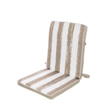 Stuhl-Kissen Streifen 90 x 40 x 4 cm Beige