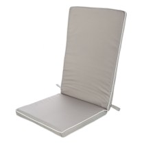 Cuscino per sedie 123 x 48 x 4 cm Grigio