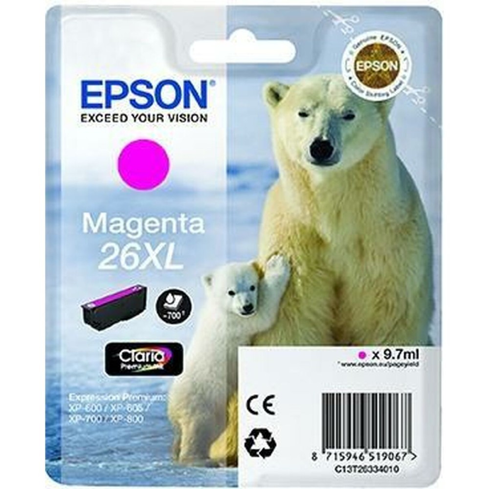 TinteirodeTintaOriginalEpson26XLMagenta