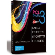 Adhesives/Labels Avery PCL3-SPET 100 Sheets 32 x 45 cm Silver