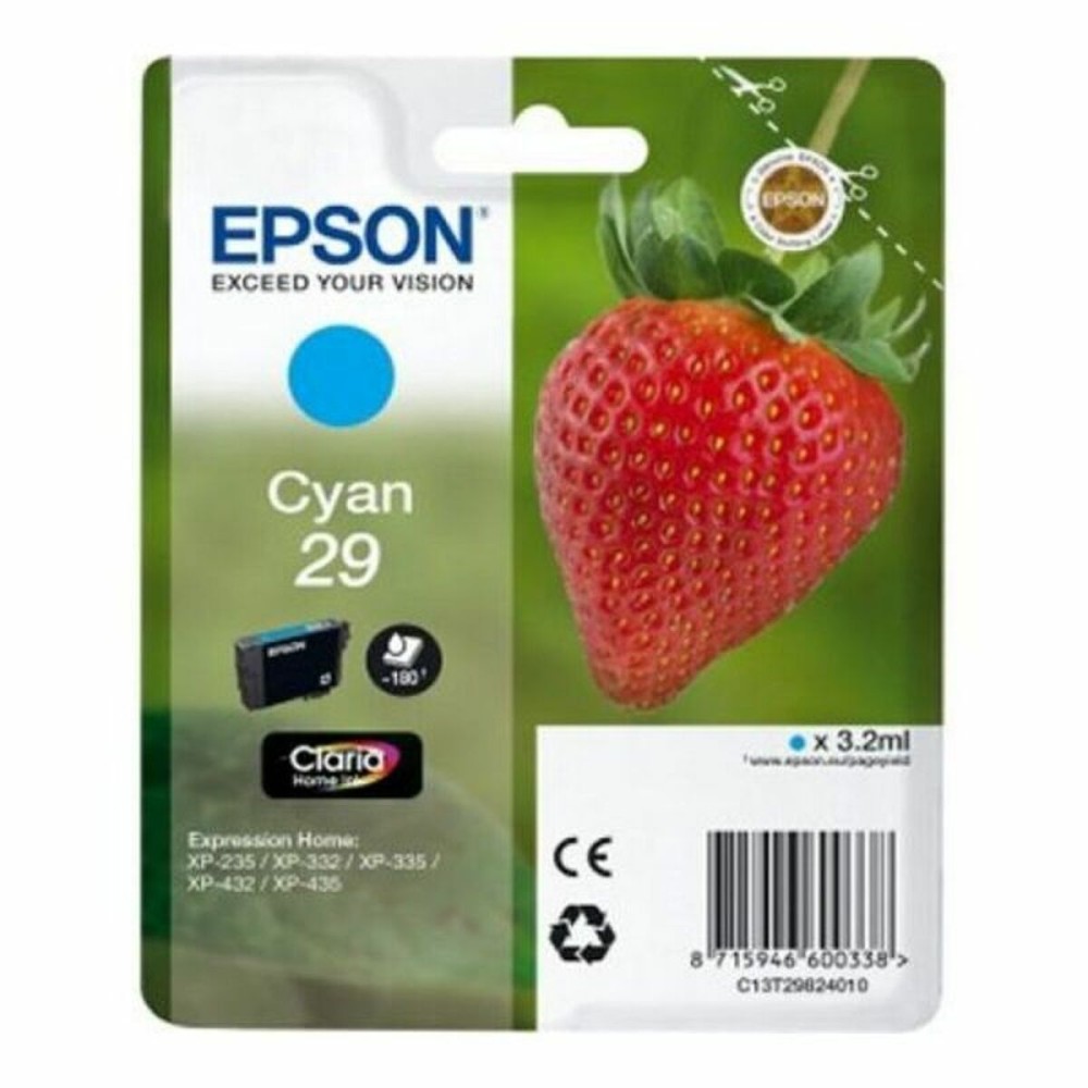 TinteirodeTintaOriginalEpson29Ciano