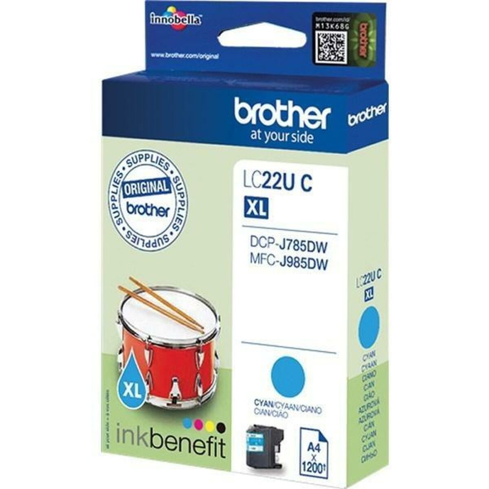 TinteirodeTintaOriginalBrotherLC-22UCXLCiano