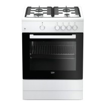 GasCookerBEKO218971FSG62000DWL64L60cmBlack/White