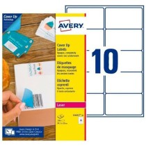 Drucker-Etiketten Avery L4612 99,1 x 57 mm Weiß 25 Bettlaken (5 Stück)