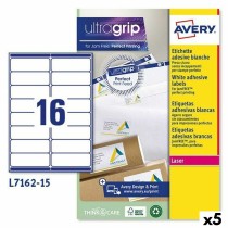 Printer Labels Avery L7162 99,1 x 33,9 mm White 15 Sheets (5 Units)