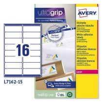 Printer Labels Avery L7162 99,1 x 33,9 mm White 15 Sheets (5 Units)