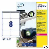 Etichette per Stampante Avery L4515 Bianco 20 Fogli 99,1 x 67,7 mm (5 Unità)