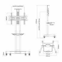 SuporteajustávelNeomountsNM-M1700BLACKPortátil75"Preto32"