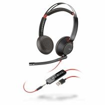 AuricolariconMicrofonoPolyBLACKWIRE5220Nero