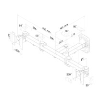 SuporteTVNeomountsFPMA-W960D27"12kg10"6Kg