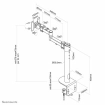 Bildschirm-TrägerfürdenTischNeomountsFPMA-D960BLACKPLUS