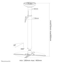 DeckenhalterungfürProjektorenNeomountsNM-BC75BLACK