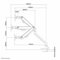 ScreenTableSupportNeomountsFPMA-D750WHITE