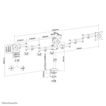 Bildschirm-TrägerfürdenTischNeomountsNM-D135D3BLACK