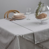 Tovaglia Grigio Beige Poliestere 100 % cotone 150 x 200 cm