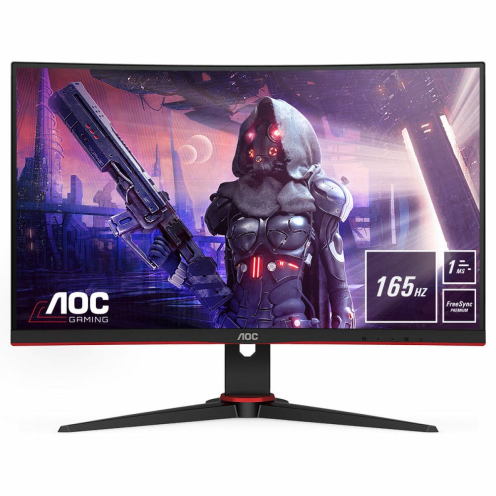 MonitorAOCC24G2AE/BK23,6"WLEDArqueadoLEDVAFlickerfree165Hz50-60Hz