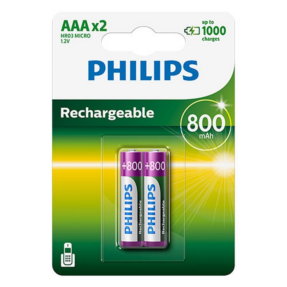 WiederaufladbareBatteriePhilipsNi-MhR03800mAh1.2V